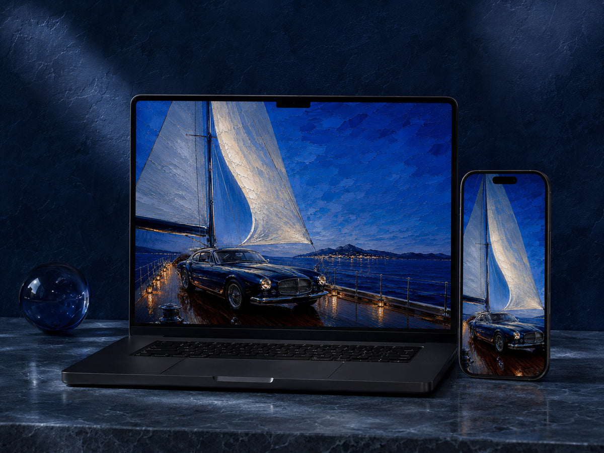 Blue Meridian — 4K Desktop & Mobile Wallpaper