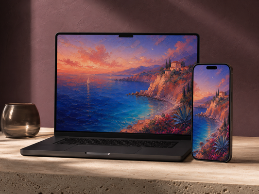 Coral Afterglow — 4K Desktop & Mobile Wallpaper