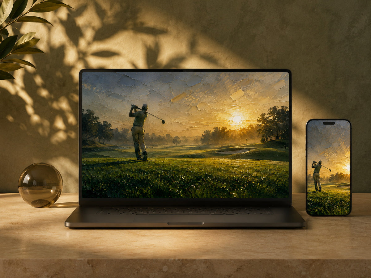 Golden Fairway — 4K Desktop & Mobile Wallpaper
