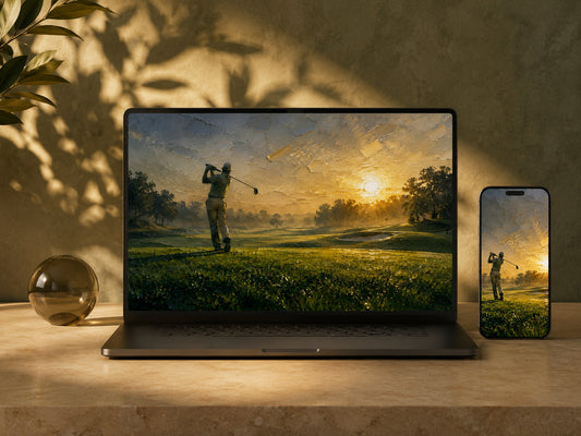 Golden Fairway — 4K Desktop & Mobile Wallpaper